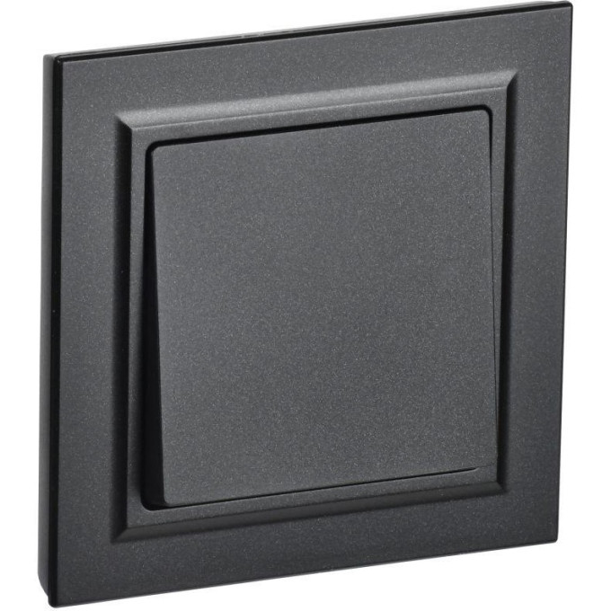 Выключатель 1-кл. IEK BRITE ВСР10-1-0-БрЧ 10А в сборе черный BR-V10-0-10-K02-F